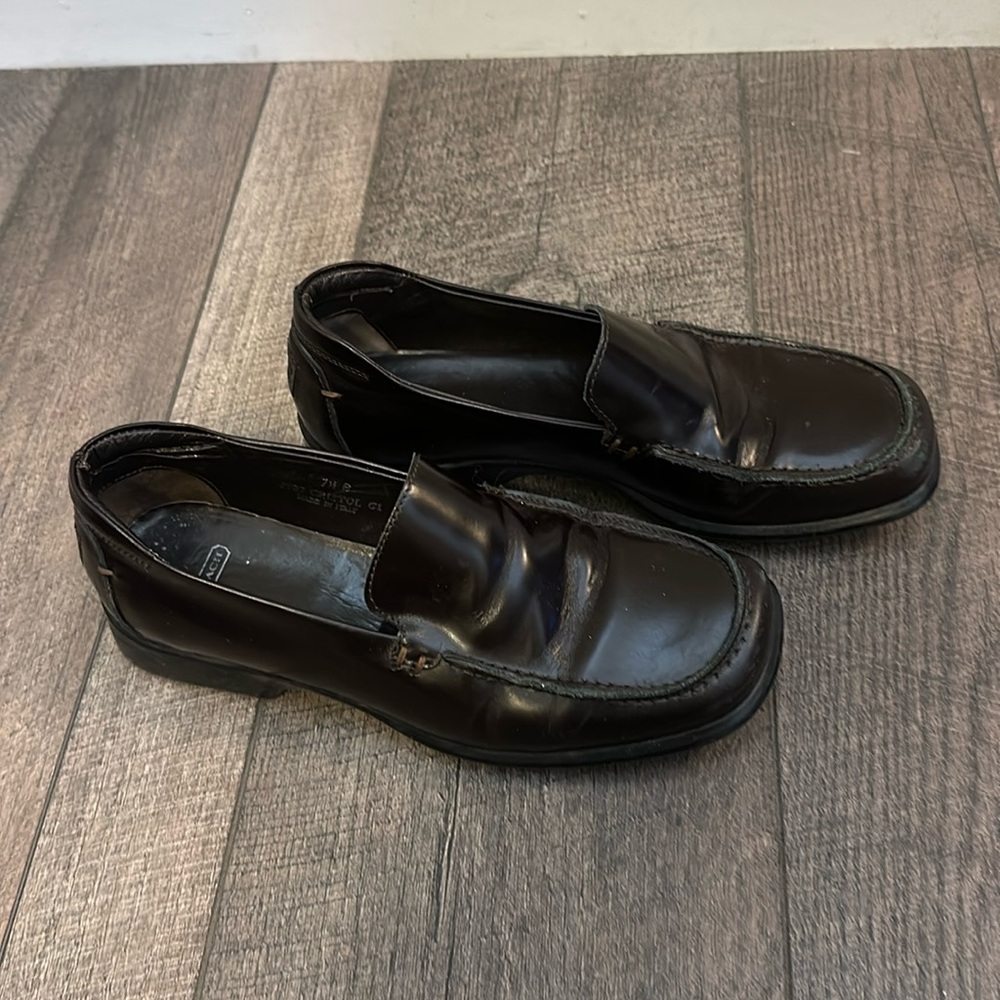 Coach leather loafers. Size 7 1/2.